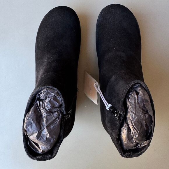 Birkenstock Papillio Ebba Wedge Boots Women’s 10US or 41EU Black Suede Leather - Picture 5 of 13